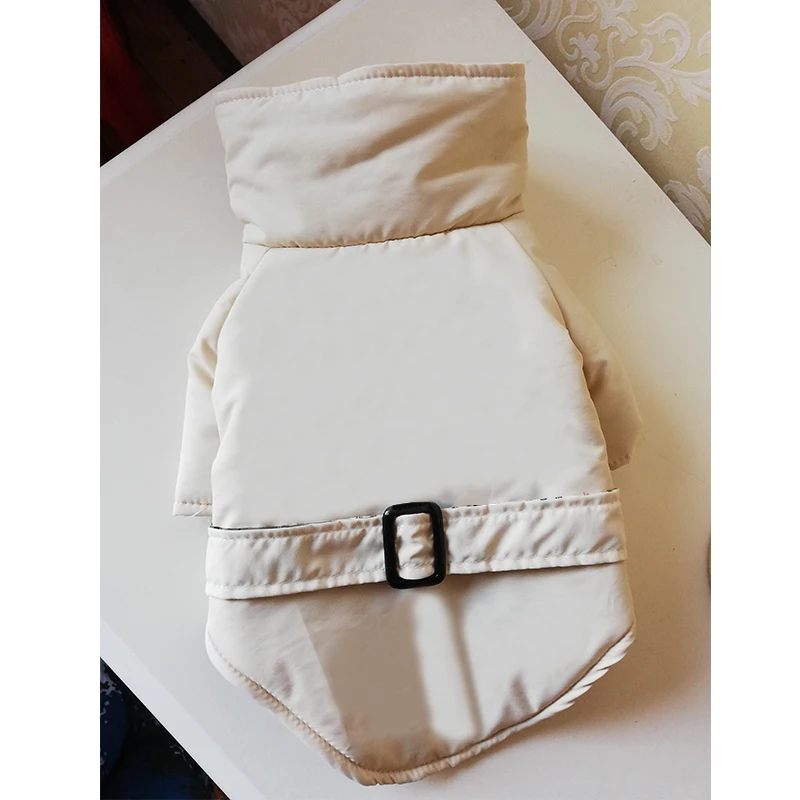 Khaki Куртка для маленьких собак, пальто для чихуахуа, йоркширская куртка, одежда для чихуахуа, костюм для мопса PC1074 - Color: Khaki