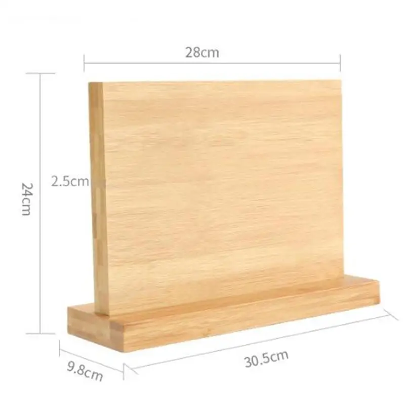 Двухсторонний магнитный держатель для ножей деревянный экологически чистый