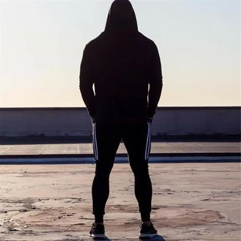 2019 Новые популярные мужские Длинные повседневные спортивные брюки для спортзала