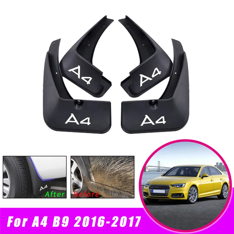 Автомобильные Брызговики для AUDI A4 B9 2016 2017 автомобиля арок автоматические