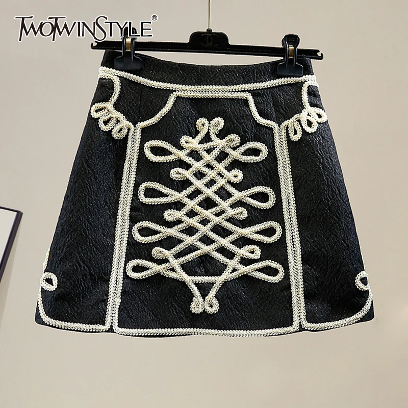 

Женская винтажная юбка TWOTWINSTYLE, облегающая мини-юбка с высокой талией, 2019