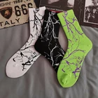 Хлопковые носки с цепочкой, молния, пень, корень, имитация фигуристки, рэпер, Джастин Бибер