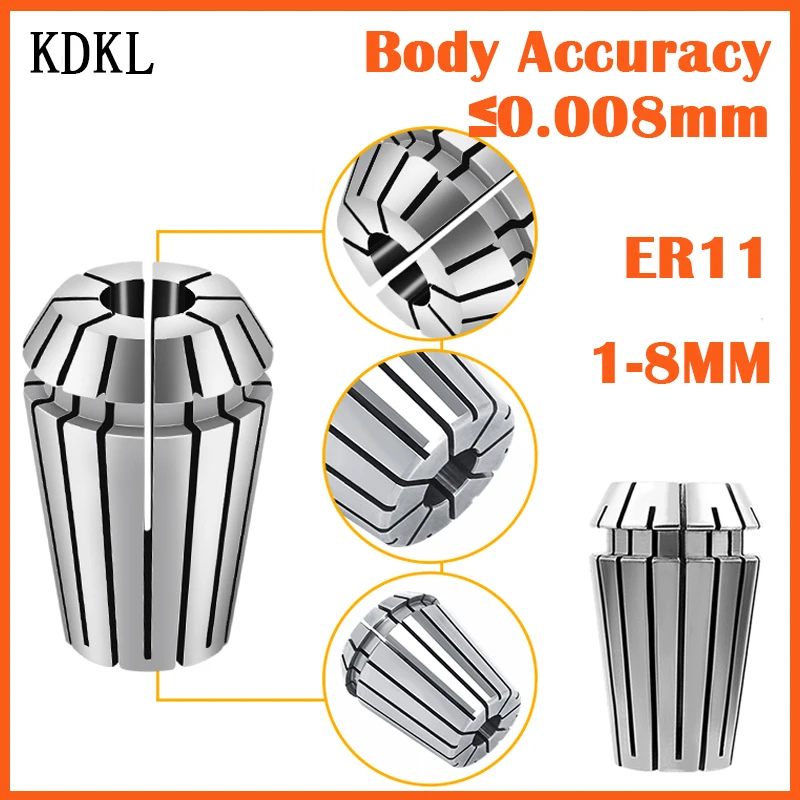 

1pc ER11 Spring Collet 0.008mm 1/8 2/3.5/4/4.5/5.5/6/6.5/7MM High Precision Collet Set For CNC Engraving Machine Lathe Mill Tool