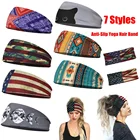 Эластичная спортивная повязка на голову с принтом флага для мужчин и женщин, нескользящая повязка на голову для фитнеса и йоги, 1 шт.