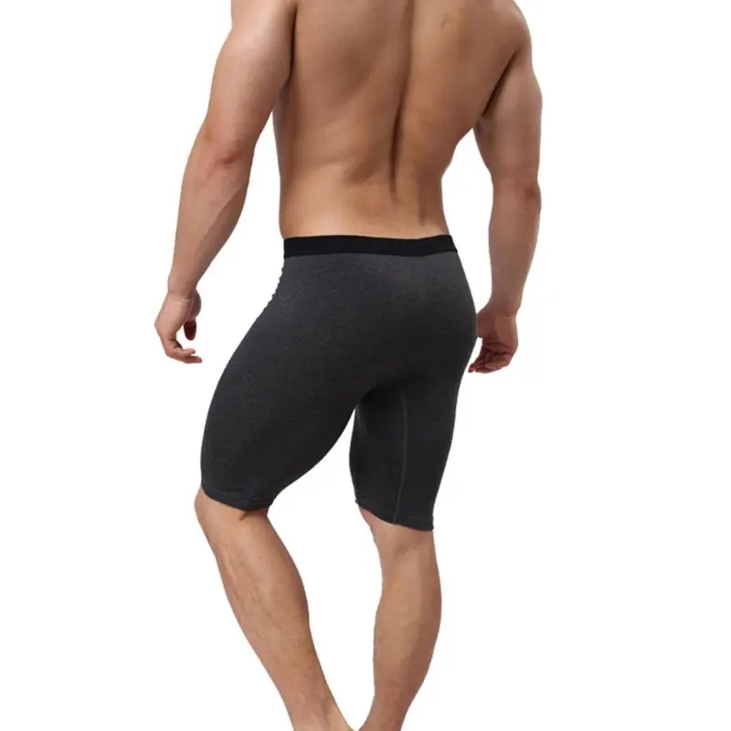 

Men's Plus Size Quick Dry Athletic Compression Shorts Mid-rise Breathable Cotton Sport Baselayer Tights With Pouch New