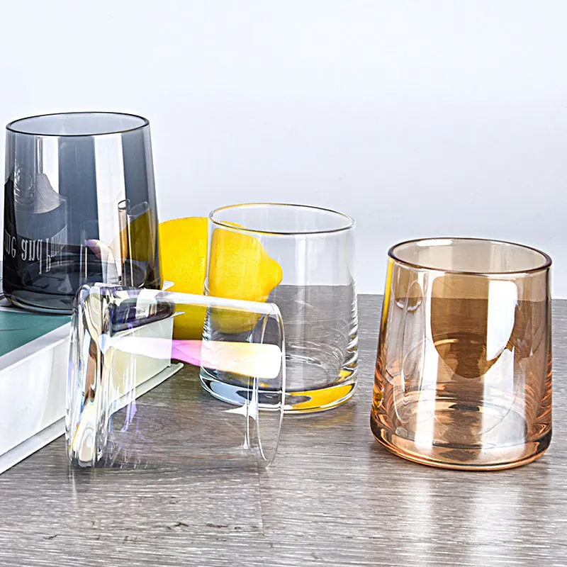 

Colorful Transparent Glass Home Nordic Simple Juice Drinking Glass Whiskey Glass Foreign Wine Glass Glass Drinking Glass