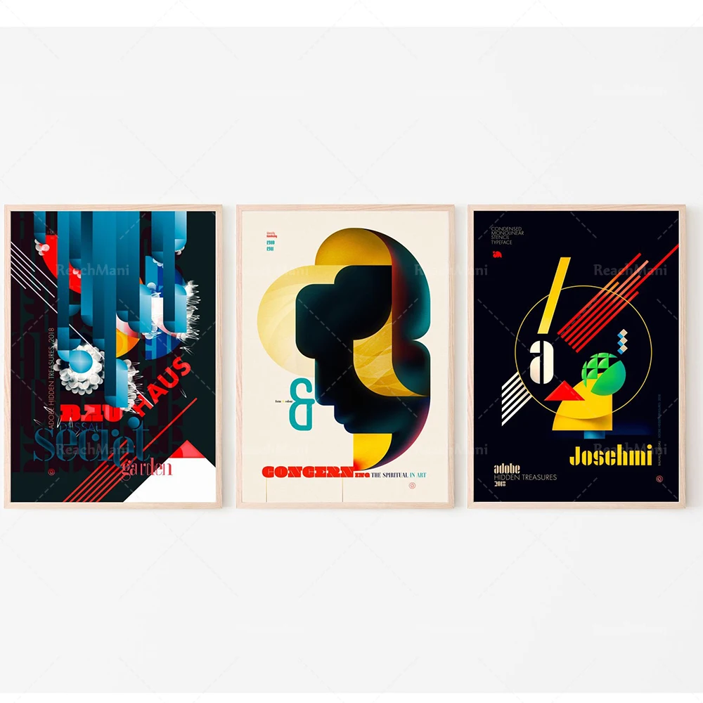 

Expo Bauhaus poster art Bauhaus printmaking Bauhaus design movement, exhibition art Bauhaus style typography Affiche, simple dec
