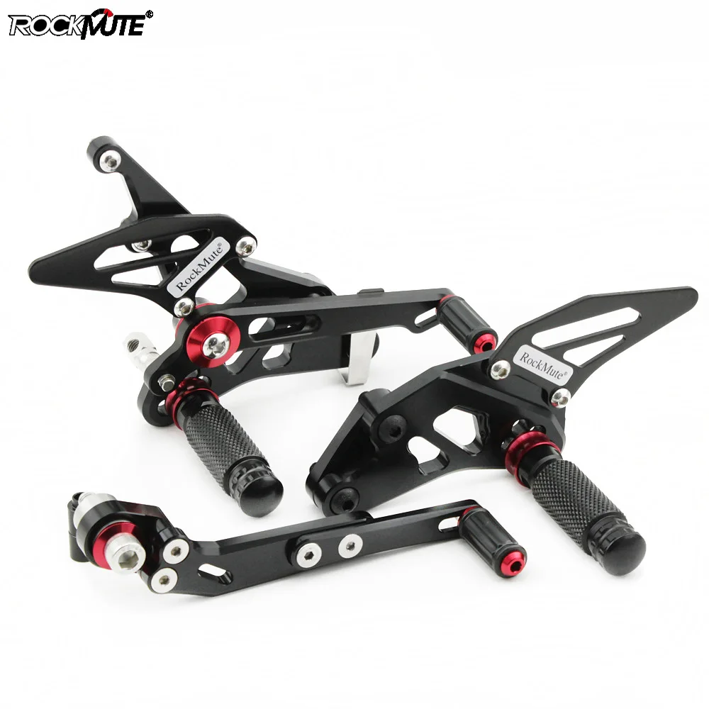 Мотоцикл Регулируемый Rider Rearset для SUZUKI GSX R1000 2009 2016 CNC Алюминиевые Подножки педаль