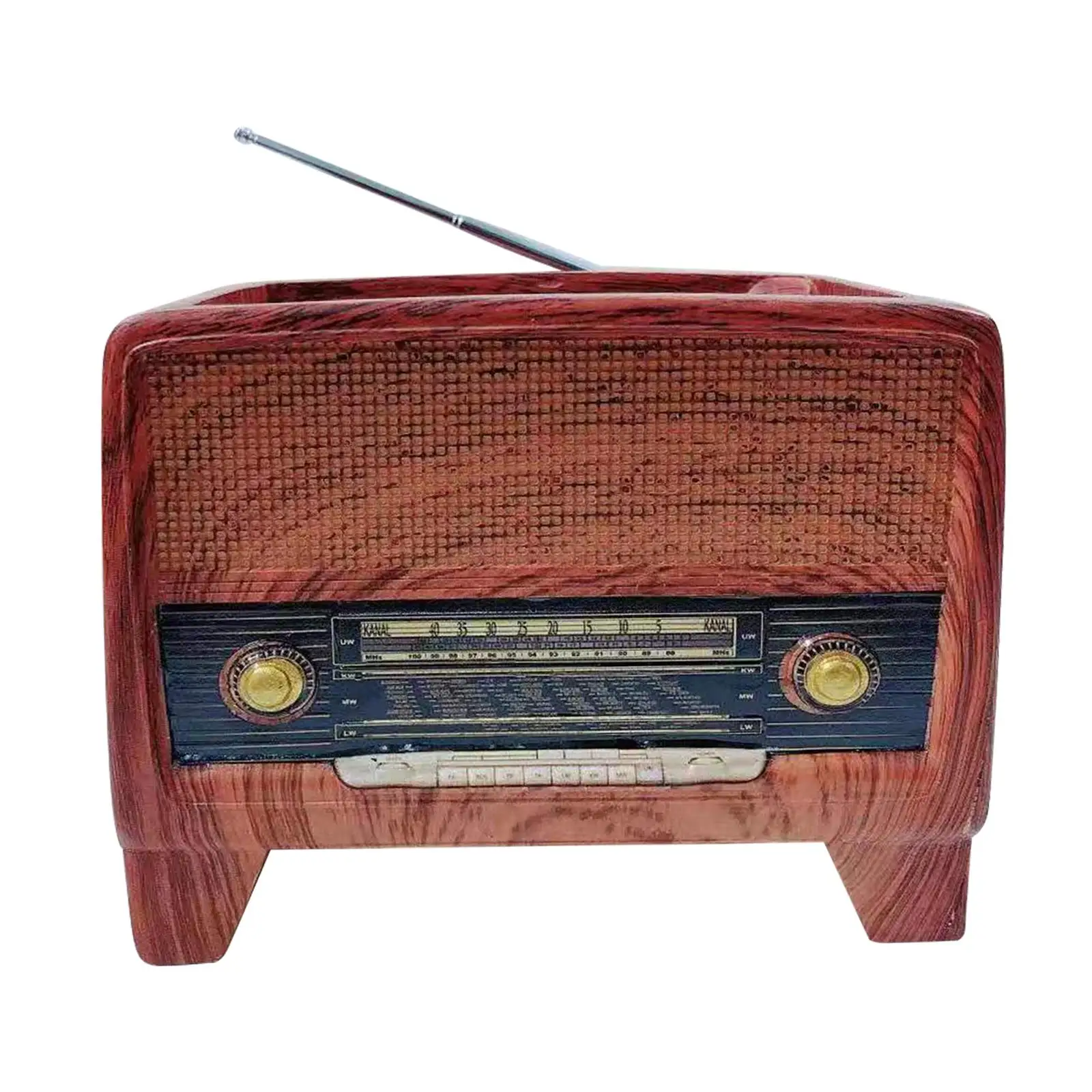 

Vintage Succulent Plant Pot Radio Shape Container Supplies Succulent Potted Cactus Flower Pots for Indoor Home Desktop Cafe Bar