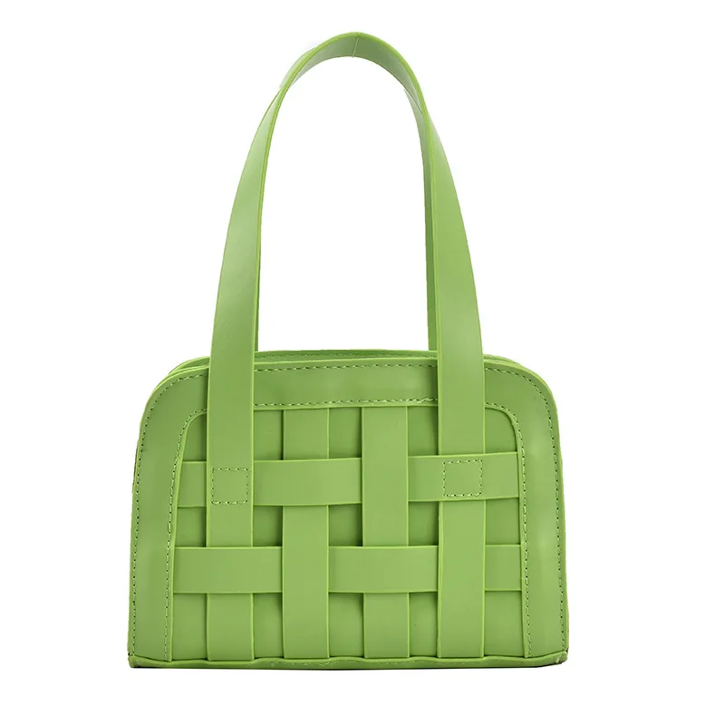 

2021 New Woven PU Trendy Handbag Luxury Handbags Women Bags Designer Lipstick Bag Fashion Tote Bag