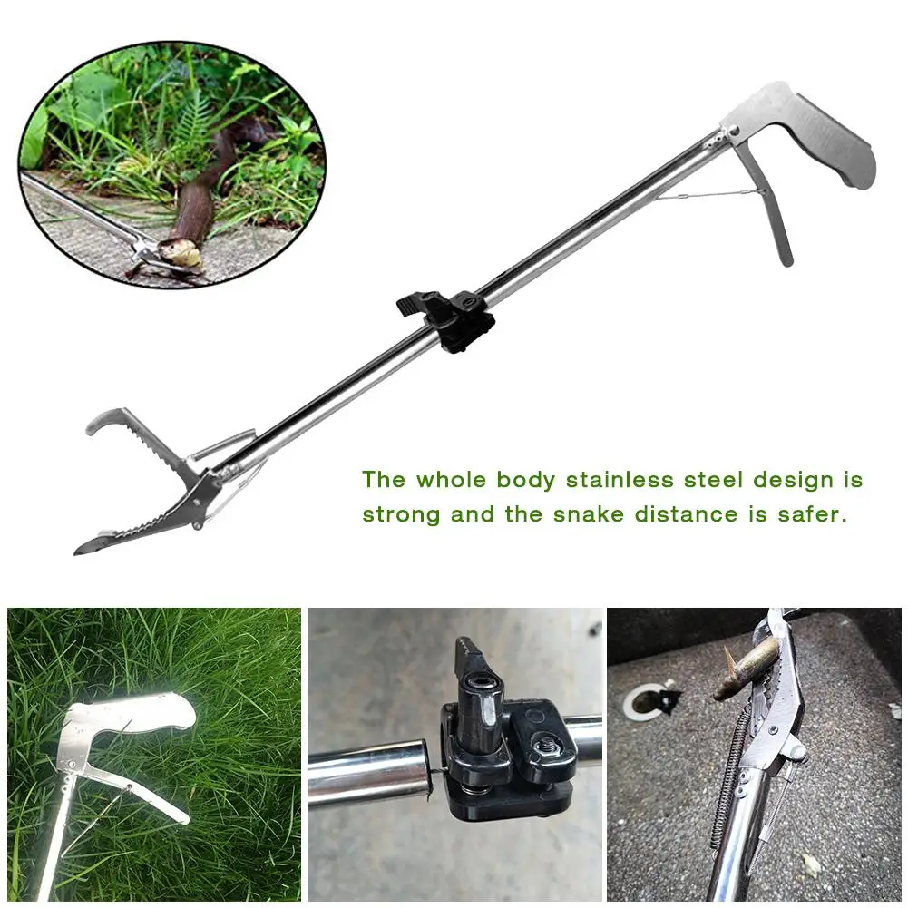 

Stainless Steel Snake Plier Folding Tong Stick Grabber Catcher Hunting Tool Stick Grabber Catcher Hunting Pliers Anti-snak Tool