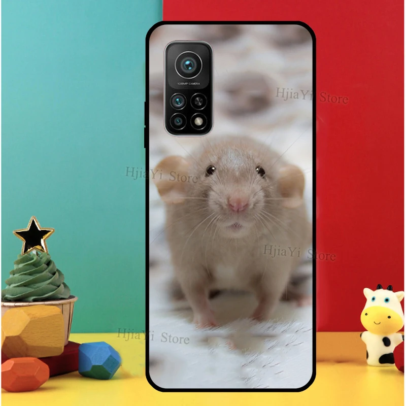 Симпатичный мультяшный чехол The Peeking Rat для POCO F3 M3 X3 Pro Xiaomi Mi 11 Lite Note 10 9T 10T | Мобильные