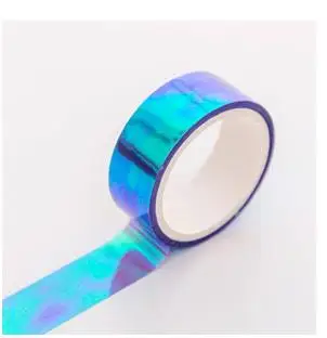 Зеленый wash tape papel adesivo winterdecoracion japonesa celo de colores Autumn Laser Rainbow pink japan decoration przybory szkolne - Цвет: Зеленый