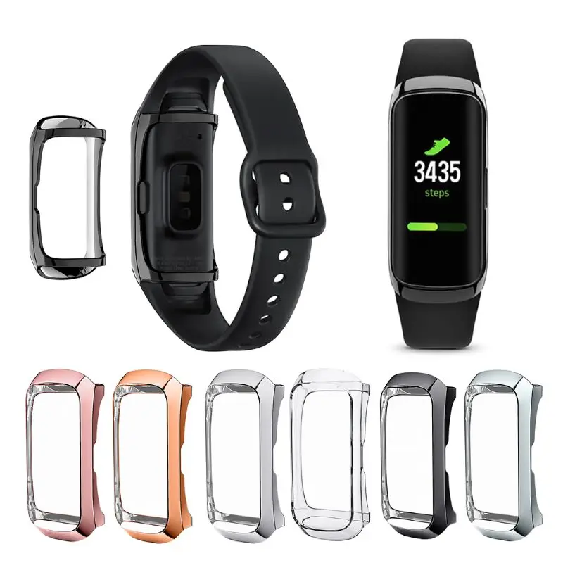 360 градусов ТПУ защитный чехол для samsung Galaxy Fit SM-R370 Смарт Браслет часы Покрытие оболочки аксессуары