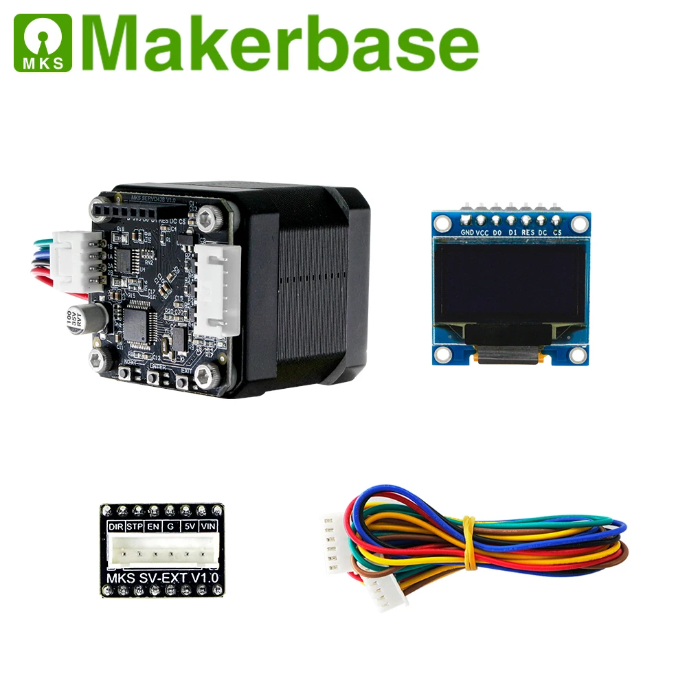 Шаговый двигатель с замкнутым контуром 12-24 В MKS STM32 NEMA17 SERVO42B 0 9 OLED12864 дисплей