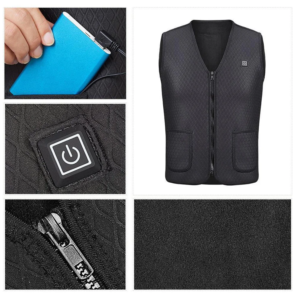 Универсальный уличный мотоциклетный жилет с USB подогревом куртка для мужчин и