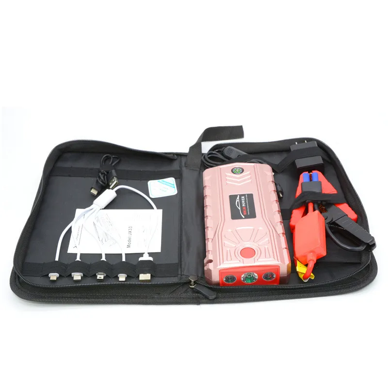 

12V 19000mAh Car Jump Starter Booster 4 USB 600A Portable Power Bank Battery Charger Multifunction Emergency Car Jump Starter