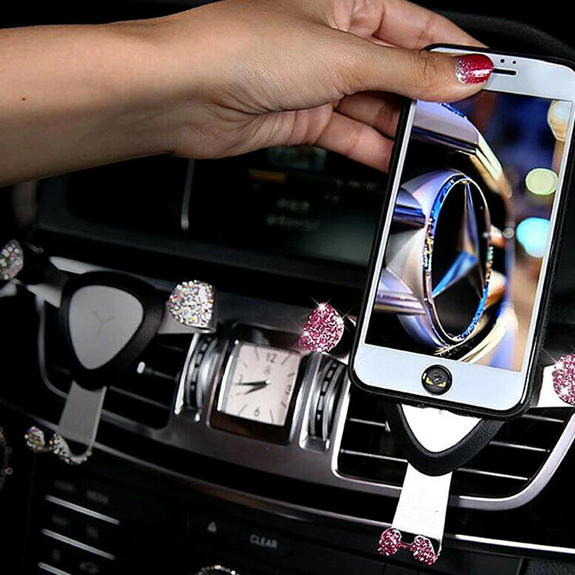 

New Universal Car Phone Holder Bright Diamond-Bling outlet Multifunction Navigation Bracket