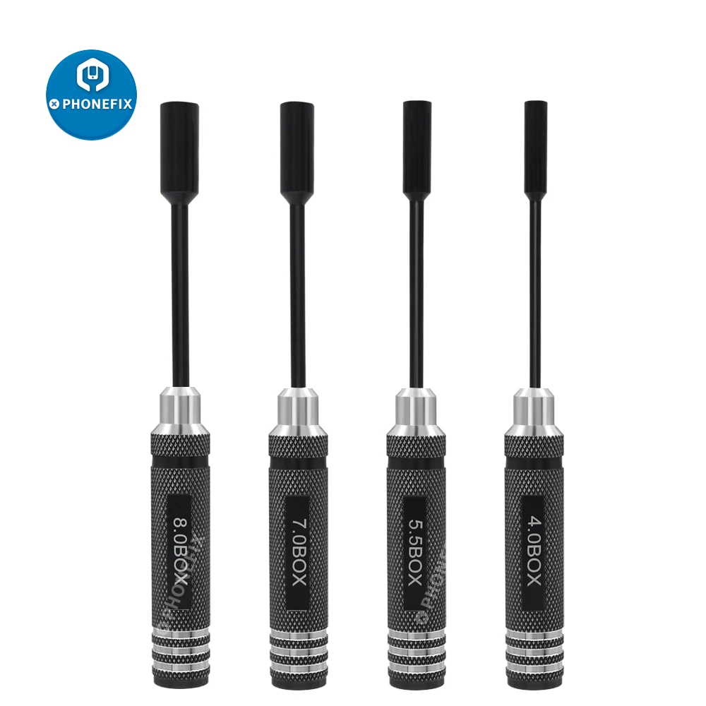 

4pcs/lot Hexagonal Head Socket Screwdrivers 4.0/5.5/7.0/8.0mm Drivers for RC Models Quadcopter Helicopter FPV Drone Car Airplane