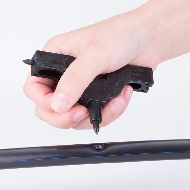 1 шт. шланг дыроколы отверстия отверстие черный перфоратор для пластика штуцера