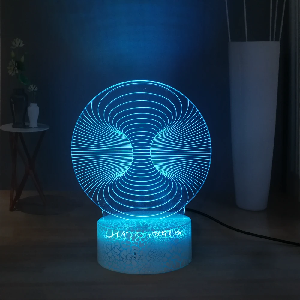 Странный Форма настольная лампа Новинка Светодиодный ночной Светильник USB