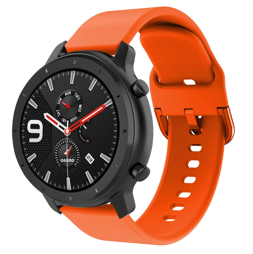 Ремешок спортивный 20 мм 22 для Xiaomi Huami Amazfit GTR 47 Stratos 2 2S браслет часов 42 GTS|Ремешки
