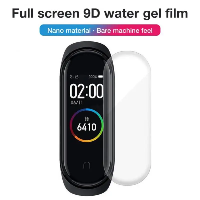 5 шт. для Xiaomi Mi Band 4 защитная пленка Гидрогелевая Защитная закаленная