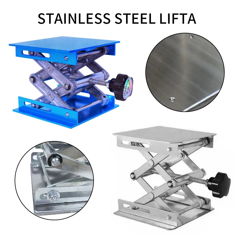 

Metal Lift Table Lab Lifting Platform Small Manual Lifter Household Lifting Table Experimental Lift Crane Woodworking Benches