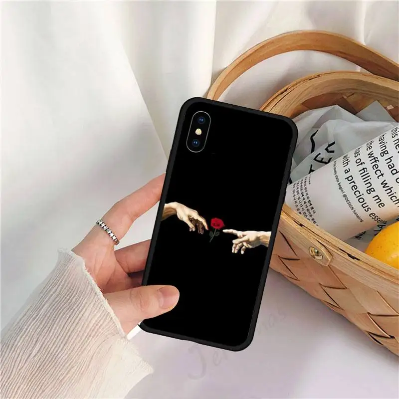 

Mona Lisa Art David statue Retro Phone Case for iPhone 11 12 pro XS MAX 8 7 6 6S Plus X 5S SE 2020 XR