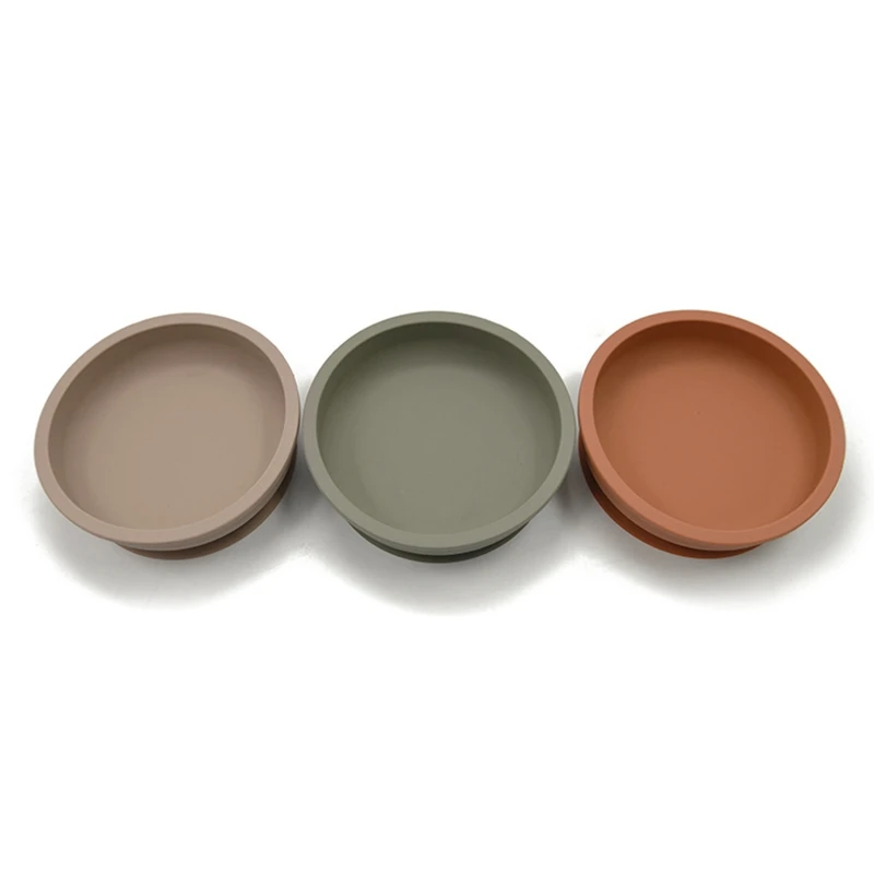 

Baby Learning Feeding Bowl Infant Waterproof Tableware BPA Free Dinnerware Food Grade Silicone Plate Suction Bowl
