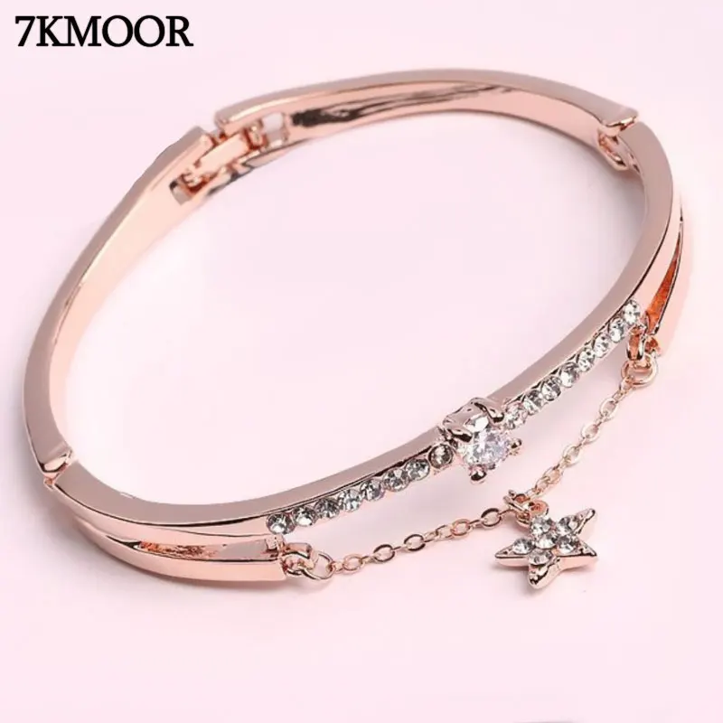 Вдохновляющие браслеты-манжеты для женщин браслеты из розового золота с