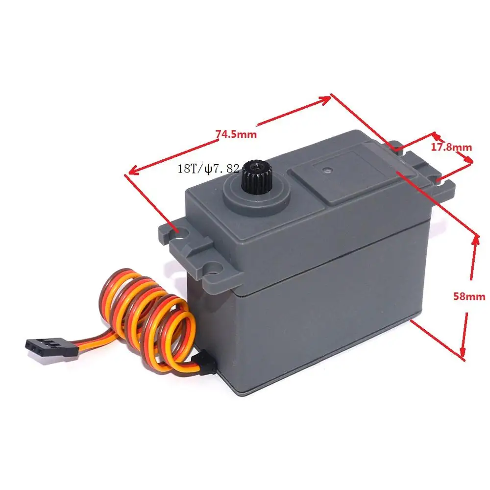 

Waterproof 30kg Metal Digital Servo high torque for RC 1/5 Redcat HPI Rovan Team losi Baja 5B Buggy Monster Helicopter Robot