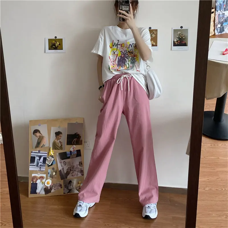 Брюки Alien Kitty женские универсальные спортивные однотонные Короткие штаны с