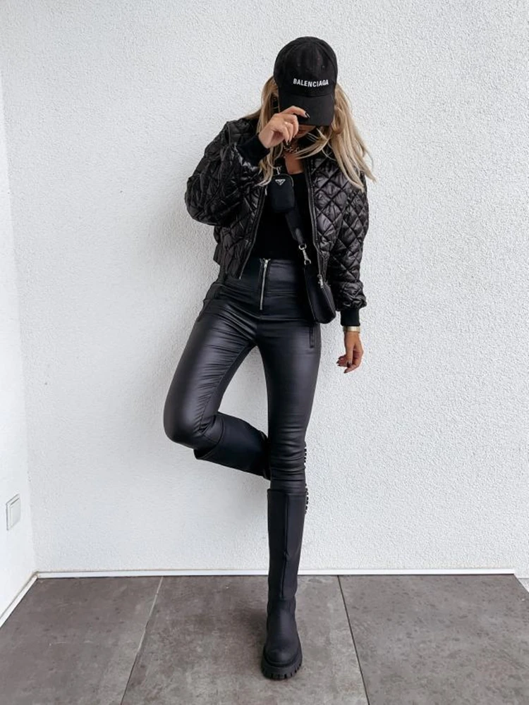 Женское пальто осенне-зимние и весенние куртки Теплая стеганая парка Женская