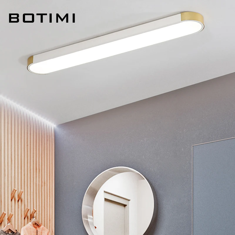 Современные потолочные светодиодные светильники BOTIMI 220 В для офиса