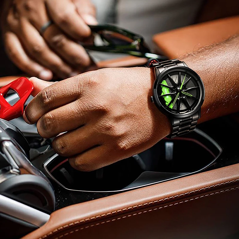 Часы NEKTOM с колесным ободом мужские часы индивидуальным дизайном спортивные