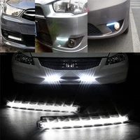 8 led car styling daytime running light cars the fog driving daylight head lamps for automatic navigation lights white