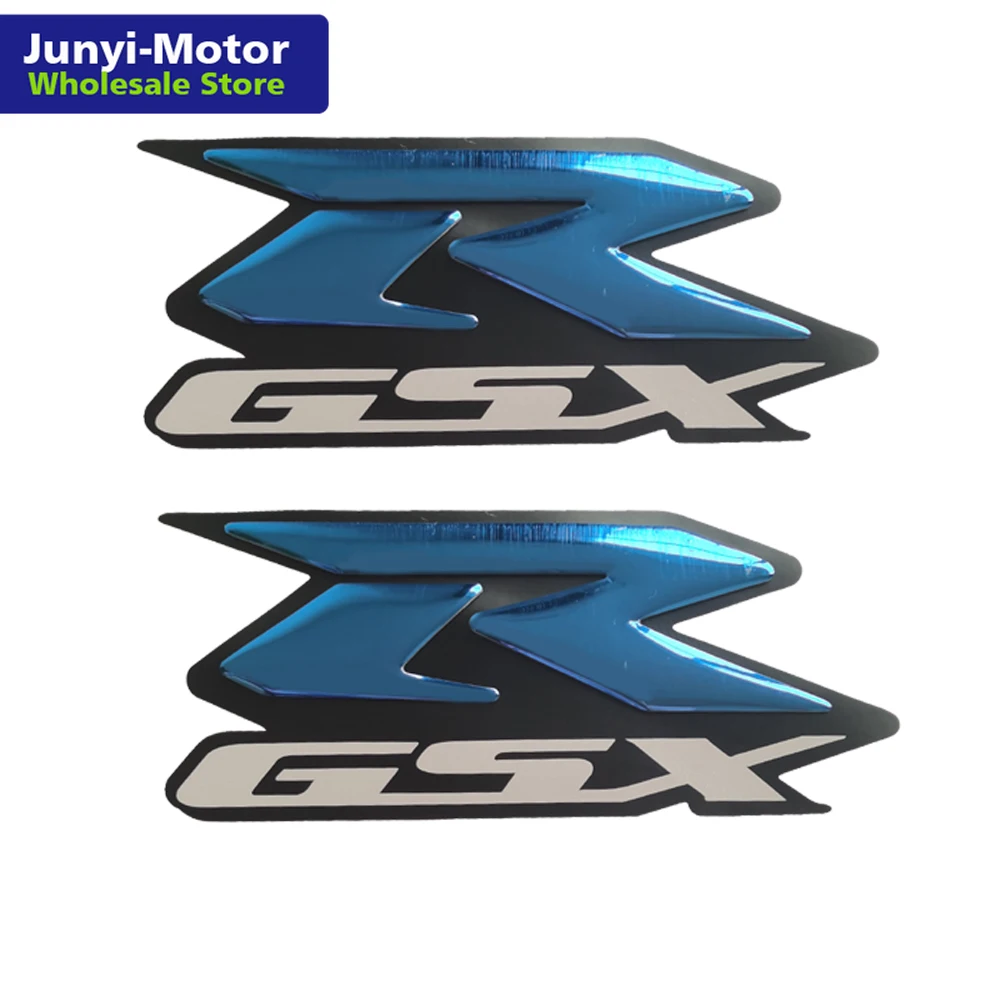 2 шт. синяя эмблема 3d обтекатель наклейка с логотипом на бак для Suzuki GSXR 600 750 1000 1100