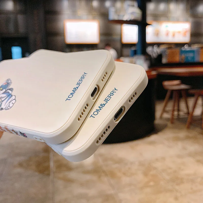 

Silicone Cartoon Space Tom Phone Case, Suitable For IPhone 12 11 Mini XR X XS 6 7 8 Plus Pro Max Anti-drop Lens Protective Cover