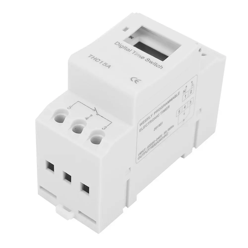 THC15A цифровой таймер Мини AC 220-240V 50-60Hz переключатель времени управления 16 групп/1
