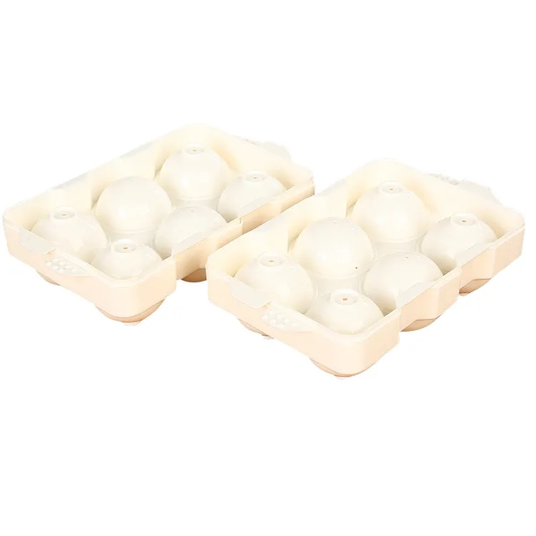 Горячая Распродажа форма для льда кубиков шариков круглая силиконовая с крышкой