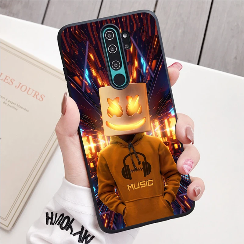 Marshmallow dj Черный силиконовый чехол для телефона Redmi note 8 7 Pro S 8T redmi 9 7A | Мобильные