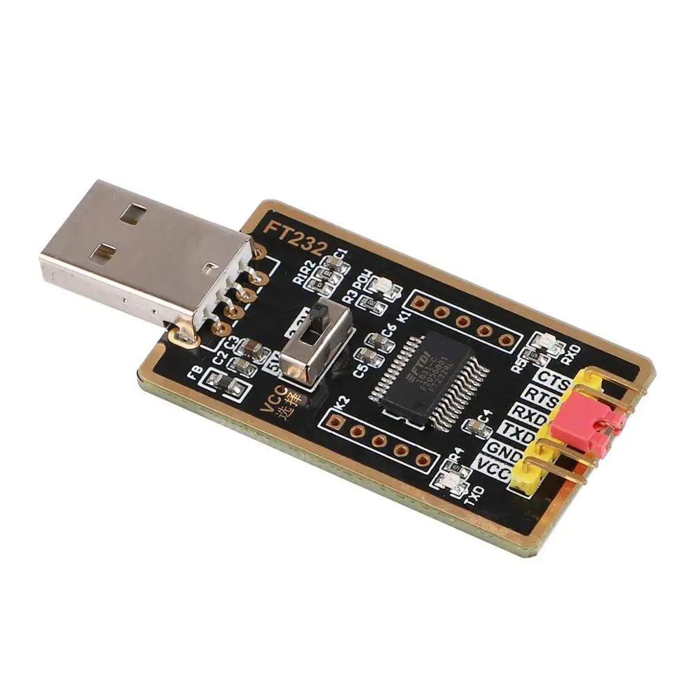 2шт USB к ttl Серийный адаптер конвертер Модуль FTDI FT232 UART FT232RL совместим с Windows 7 8 10 Wince