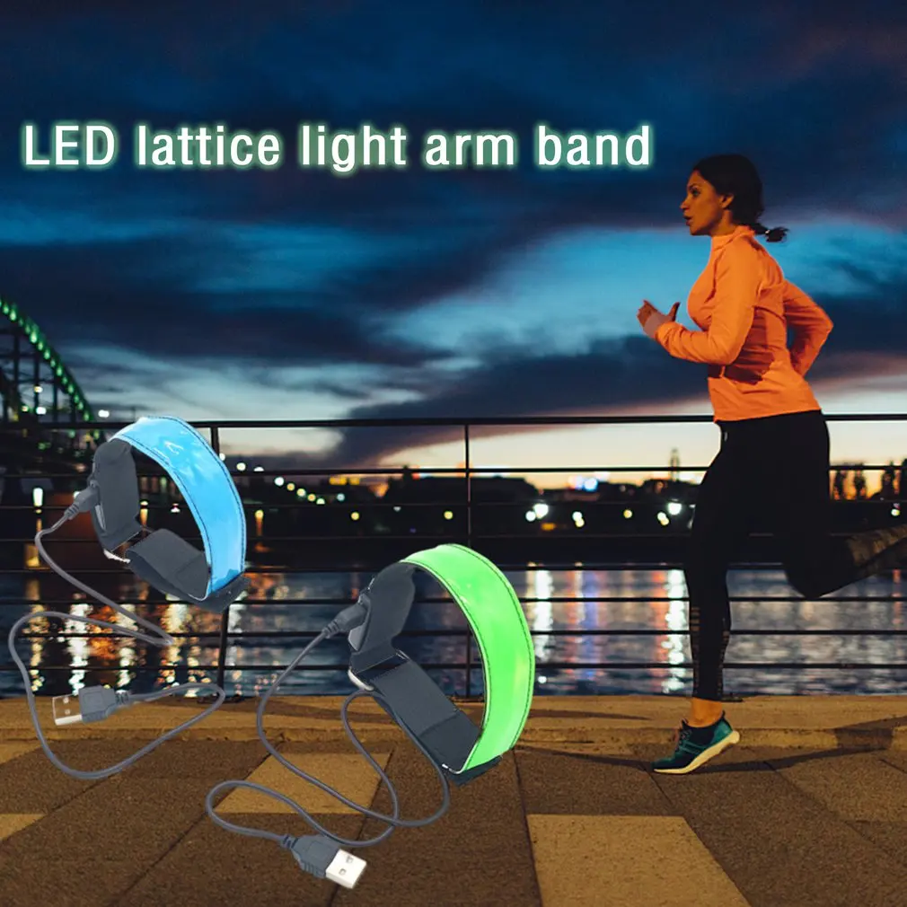 

1 шт. Спорт на открытом воздухе светодиодный освещение чехол для телефона на руку светоотражающие повязки вечерние и праздничные товары спо...