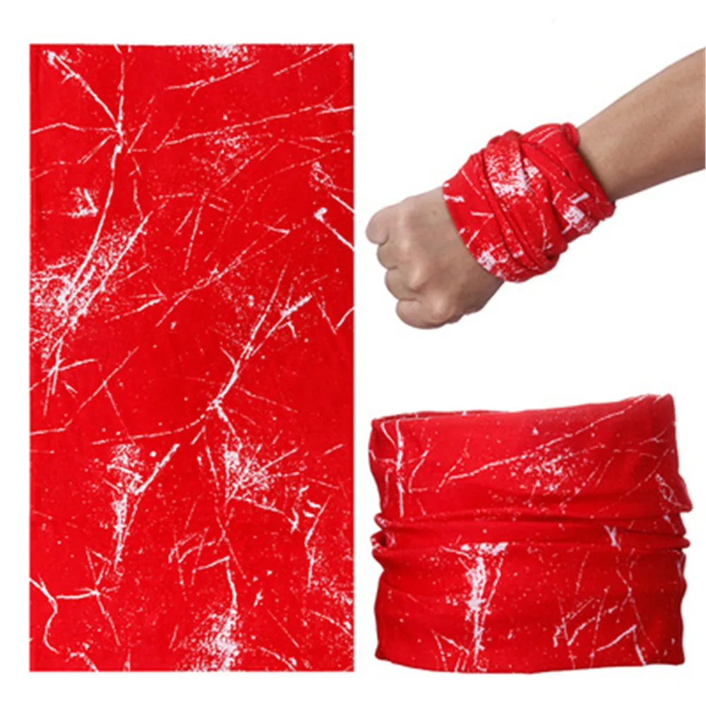 Бандана-бабочка с принтом розовая зеленая фиолетовая для активного отдыха |