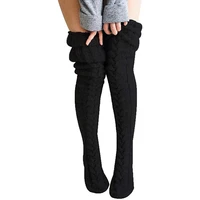 female long knee sock women autumn winter knitted socks womens stockings casual cotton thigh high over knee high socks girls