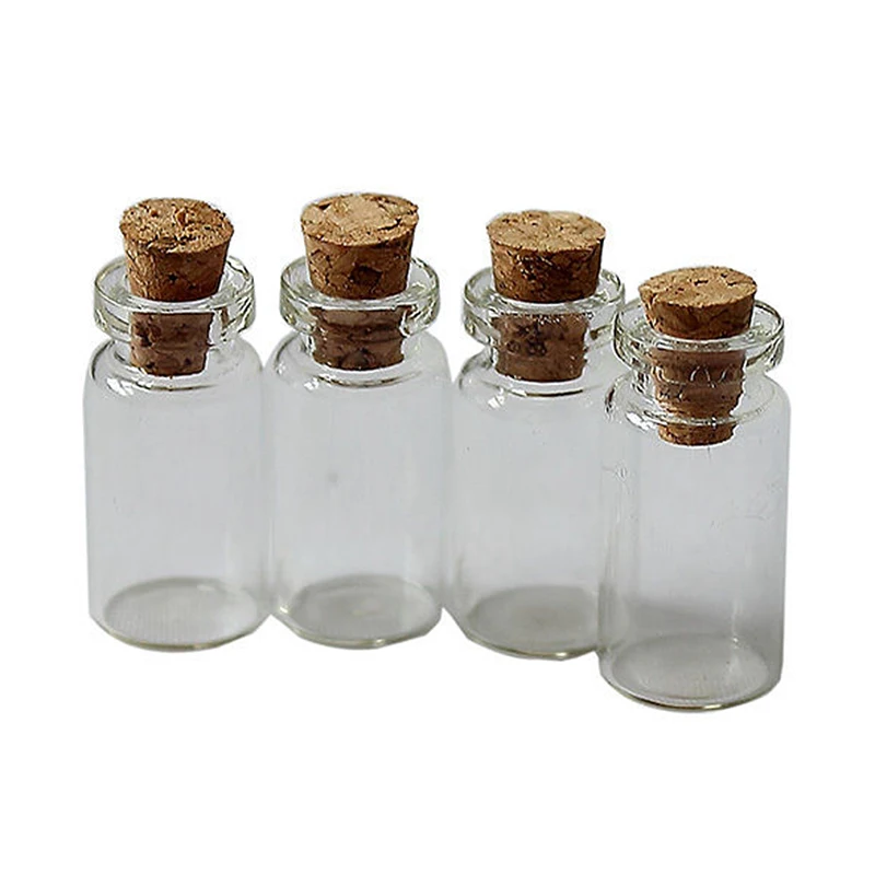 

10pcs 24*12mm Small Glass Jars Mason Jar Message Vials Bottle Cheap Glass c Cork Mini Containers DIY Bottle Small ZH210 Sto P6R4