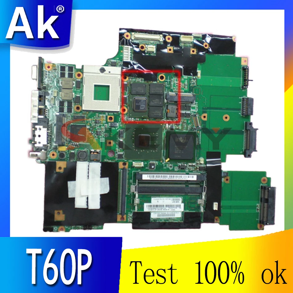 

Материнская плата Akemy 42T0169 42W2207 44C3716 для ноутбука Lenovo thinkpad T60P, 15,4 дюйма ATI V5250 256 Мб 945PM DDR2