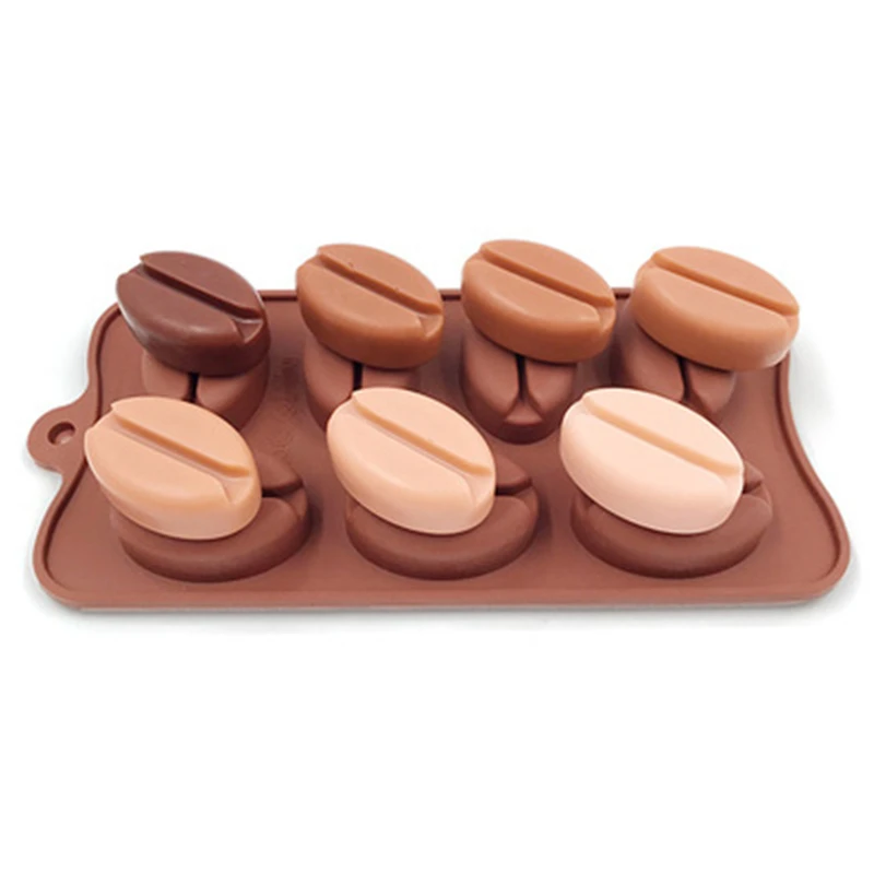 Силиконовые Молде в виде кофейных зерен пресс форм 100% Фирменная Новинка детская