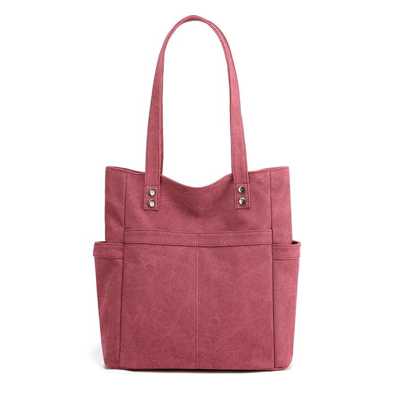 

2021 European and American Retro Canvas Bag Female Wild Foreign Trade Bag Canvas Female Portable Casual Tote Bag Shoulder Bag